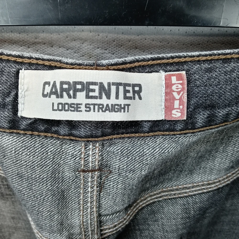 Levi's men's grey loose straight carpenter jeans. Sz 34x34. M102pm_9